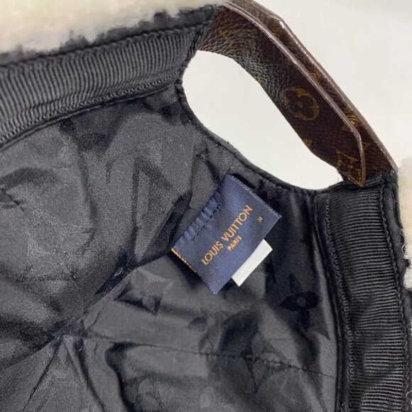 LOUIS VUITTON M00493 Cap-Sharing Hat cap Leather Black/White - Picture 7 of 12